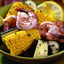 Supersweet Corn, Seafood, and Zucchini Packets